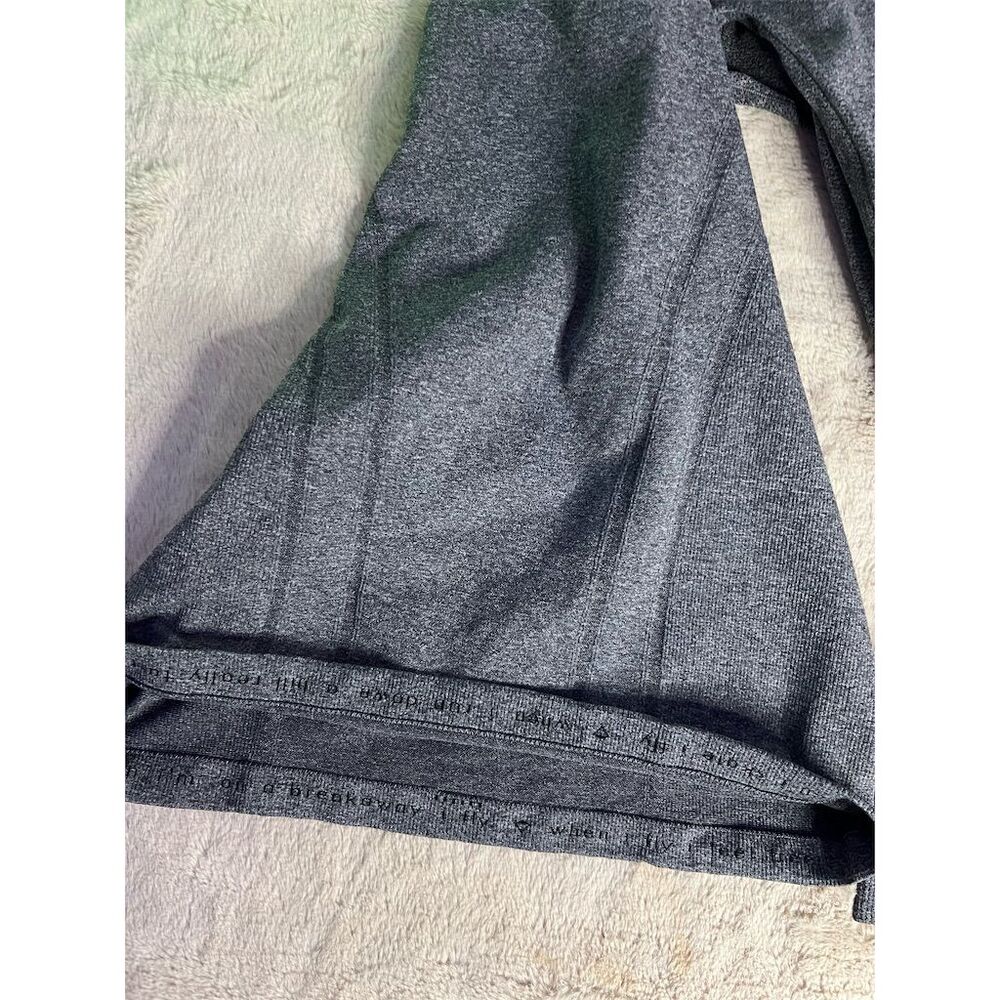 Ivivva Girls Long Sleeve Athletic Top Gray Size 14 Thumbholes - Picture 4 of 5